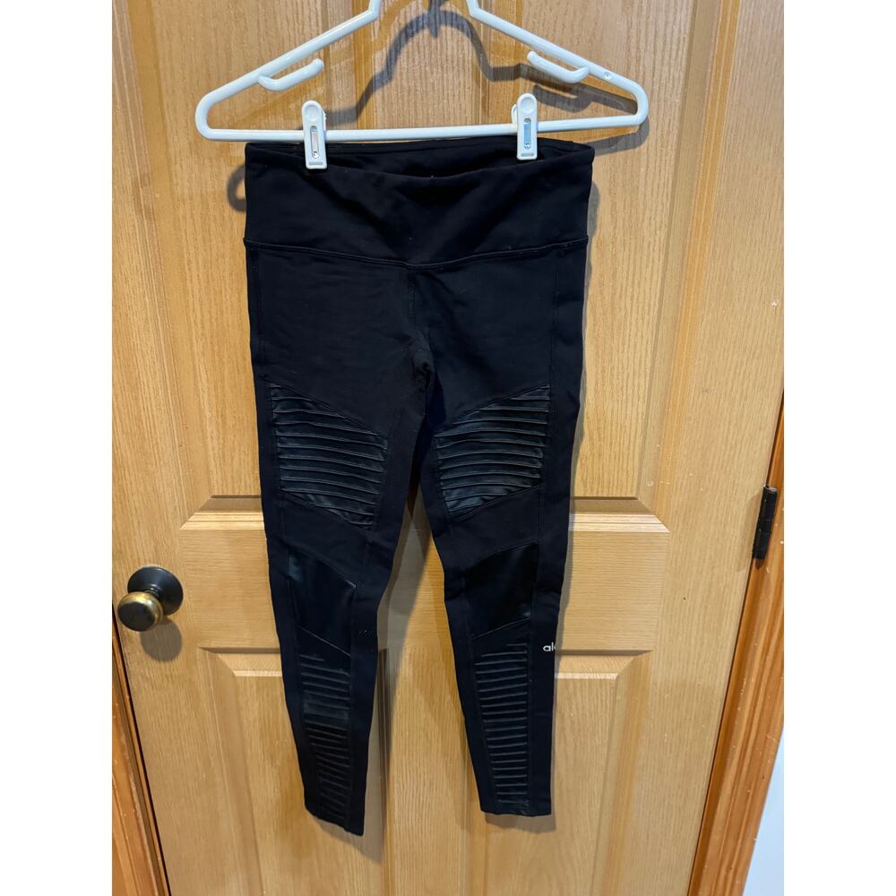 ALO Yoga Black Moto Leggings Size Small